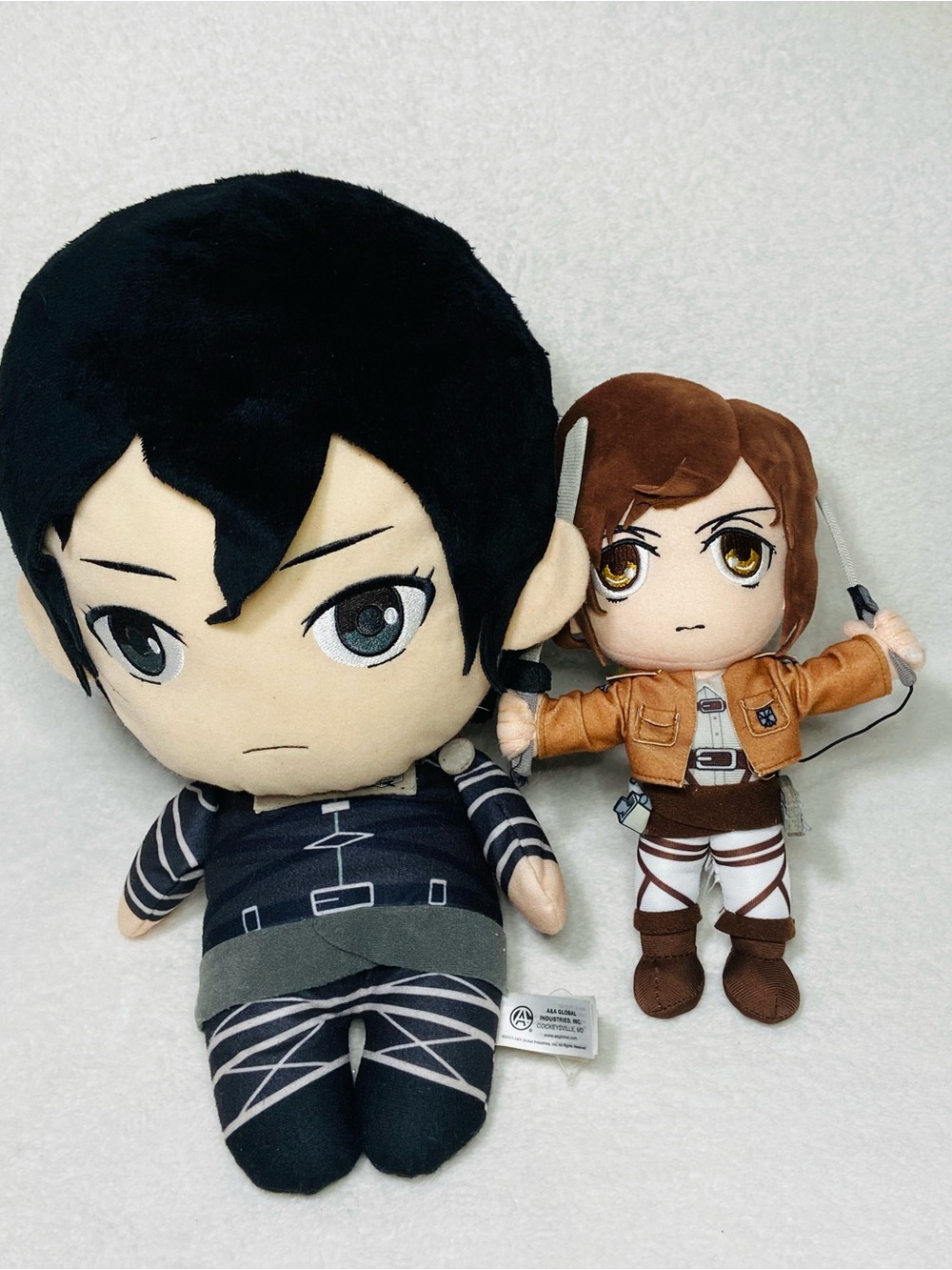Attack on Titans Plush Toys 14” Mikasa Ackerman + Great Eastern Sasha Plush
